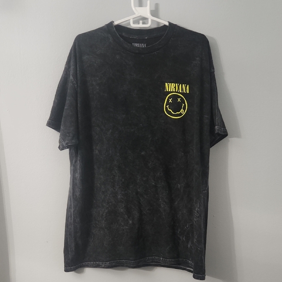 Nirvana Black Graphic T-Shirt for Men - Picture 1 of 3